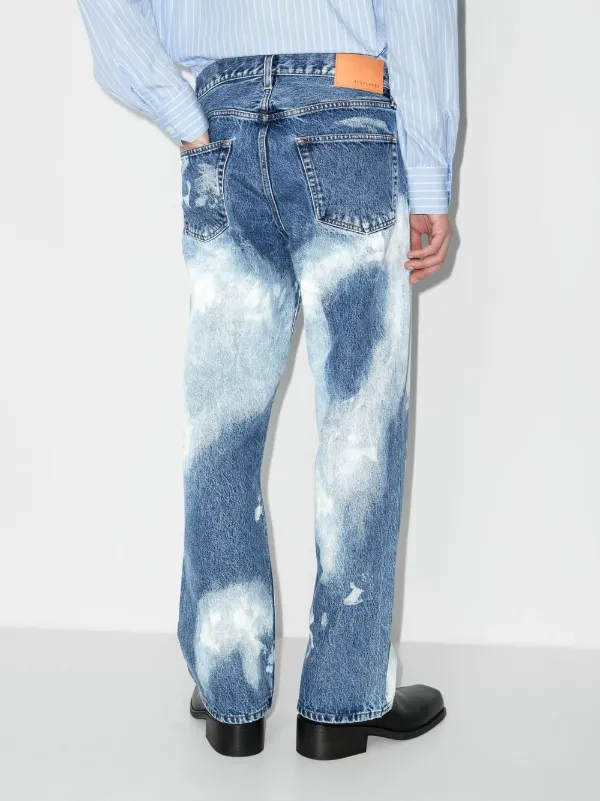 Sunflower bleach-wash wide-leg Jeans 