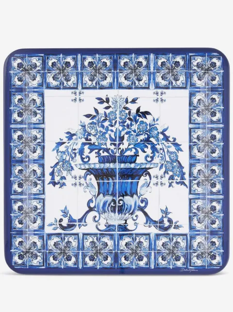 Dolce & Gabbana bandeja grande con estampado Mediterraneo