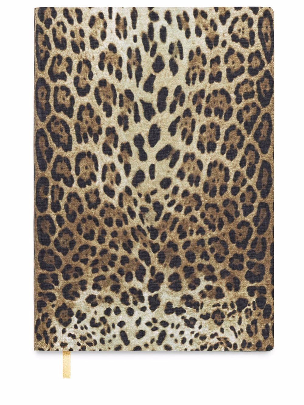 Image 1 of Dolce & Gabbana medium leopard-print leather ruled notebook