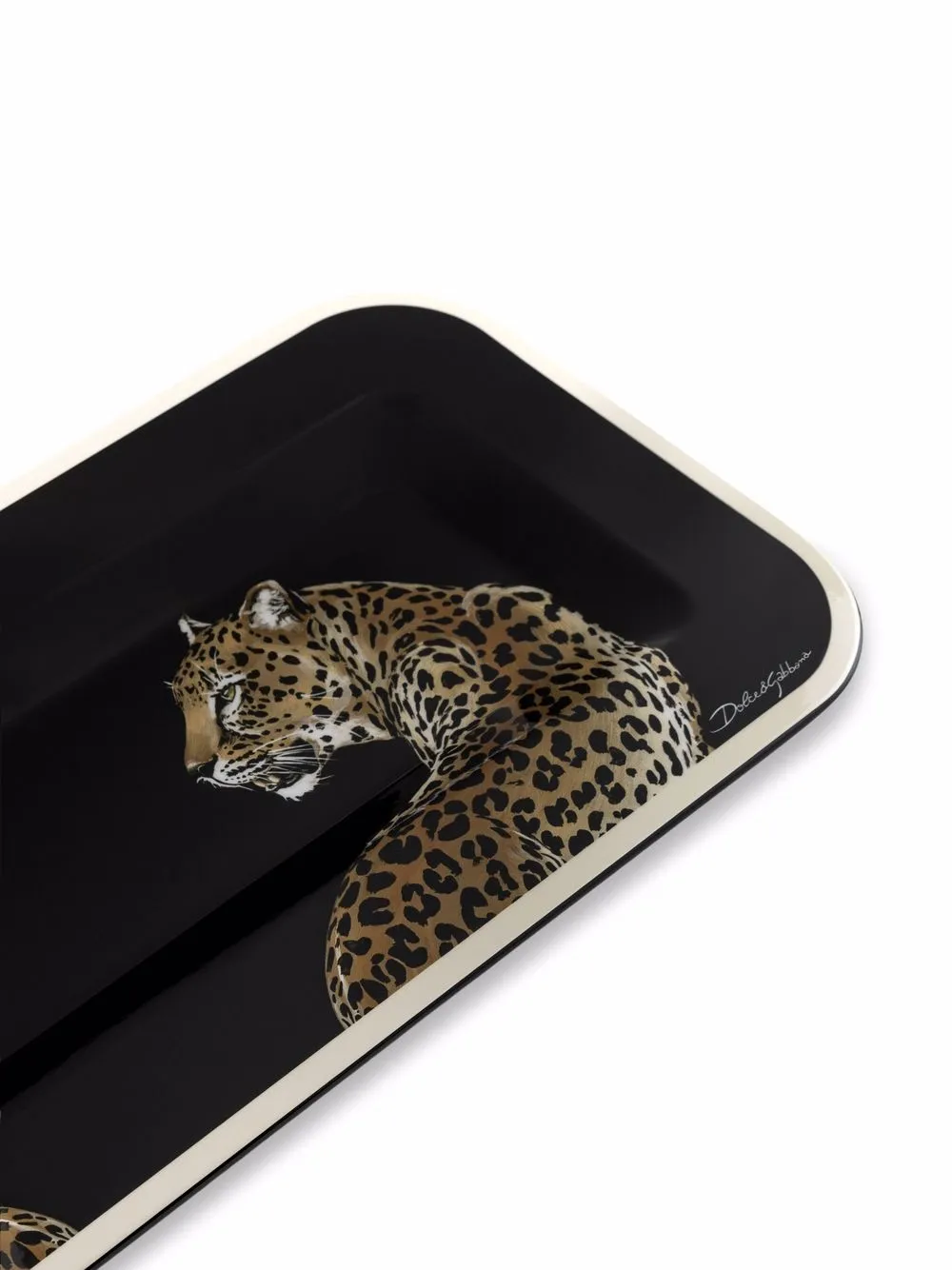 Dolce & Gabbana Vassoio con stampa Leopardo | Casa | Image 4