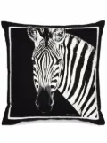 Dolce & Gabbana zebra-print square cushion - Black