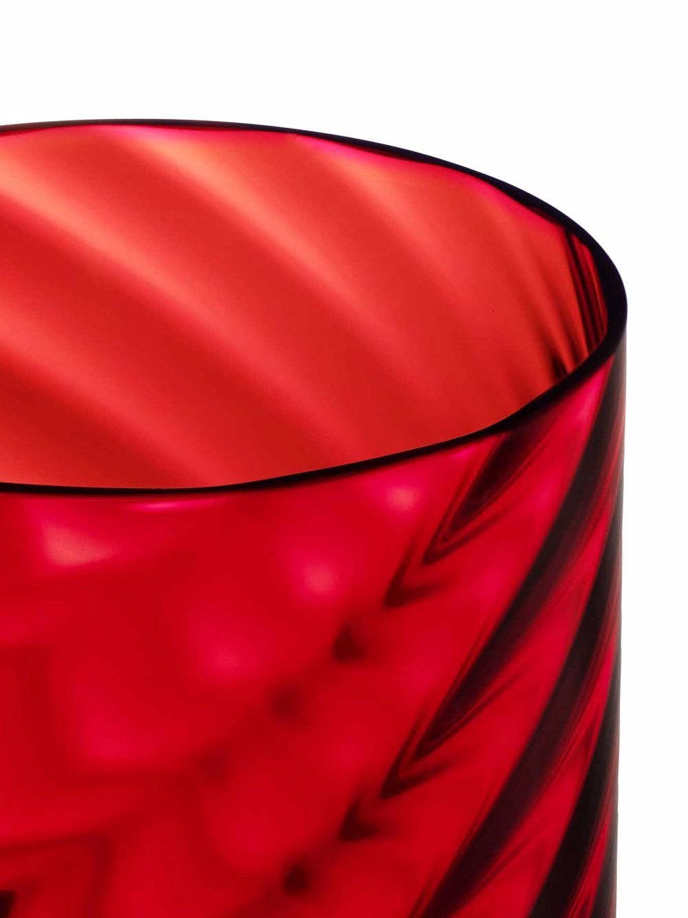 Shop Dolce & Gabbana Hand-blown Murano Water Glasses (set Of 2) In Red