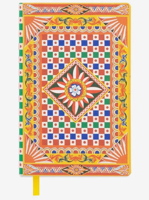 Dolce & Gabbana Caderno pautado pequeno com estampa Carretto
