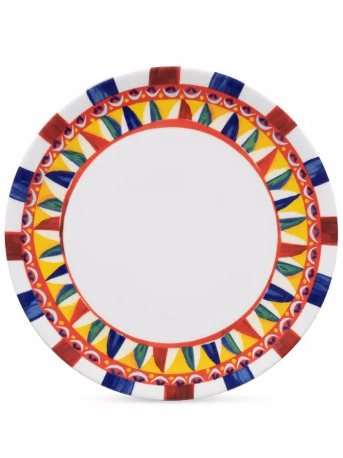 Dolce & Gabbana Carretto-print porcelain charger plate (31cm)