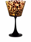 Dolce & Gabbana spotted hand-blown Murano martini glass - Brown