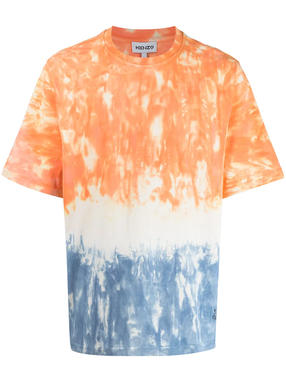 

Kenzo playera con estampado tie-dye - Naranja