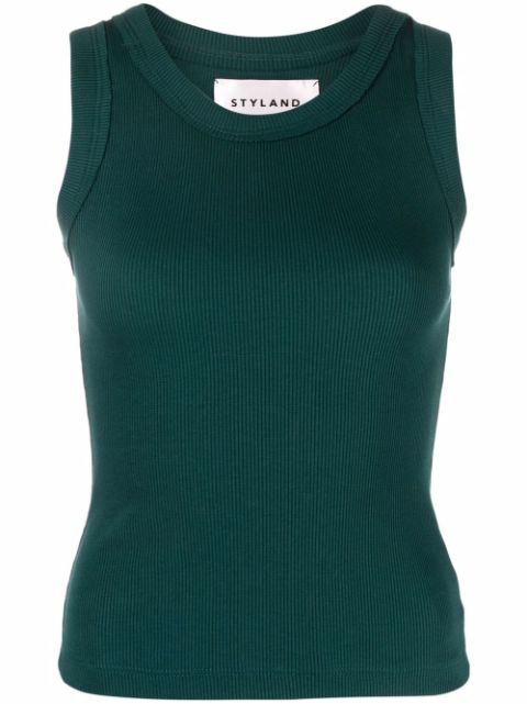 STYLAND ribbed-knit vest top