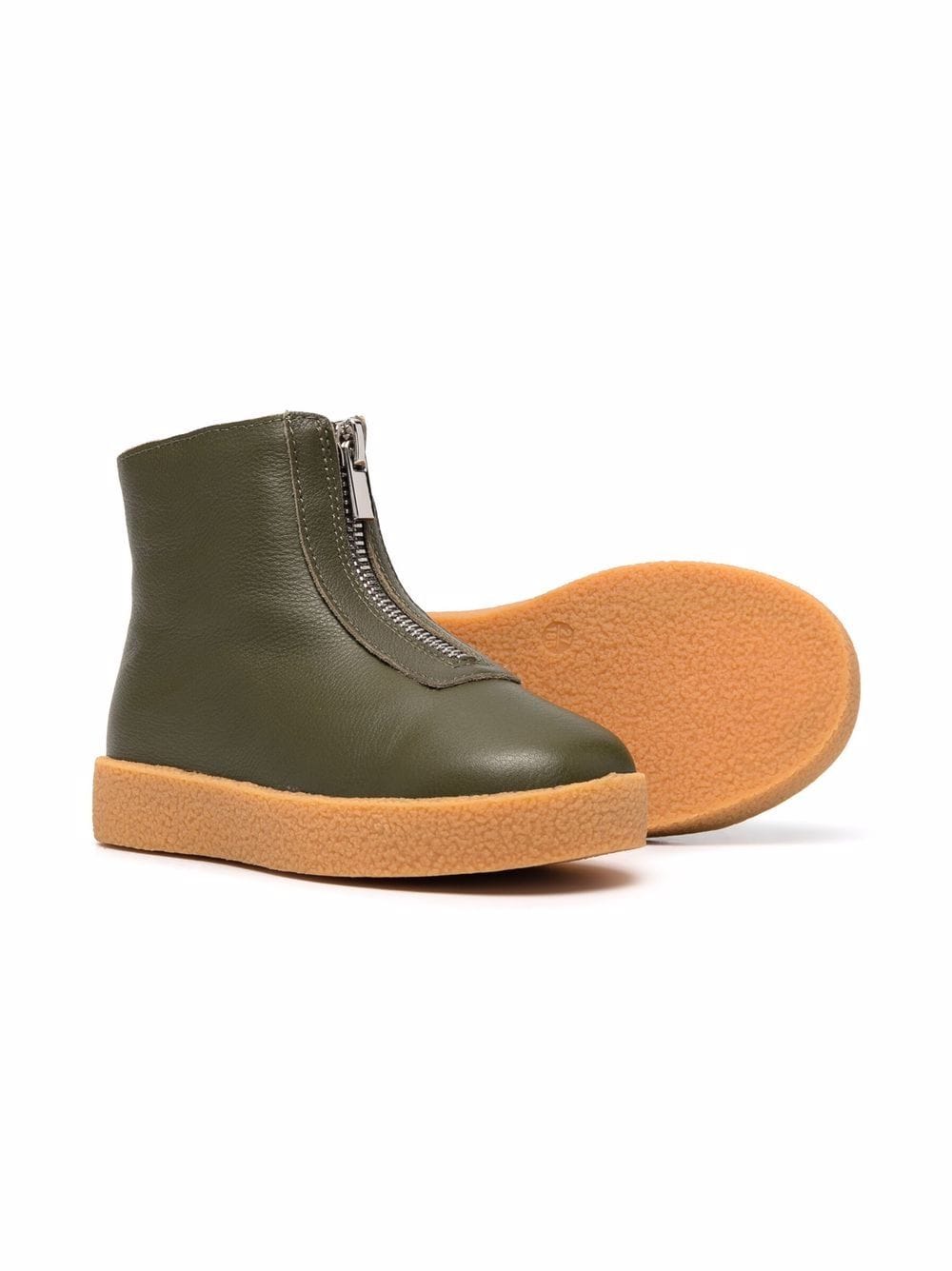 Shop Age Of Innocence Gents Shearling-lined Leather Ankle Boots In Green