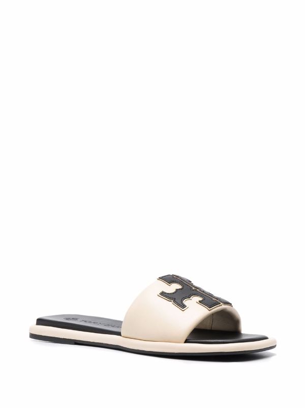 tory burch white slides