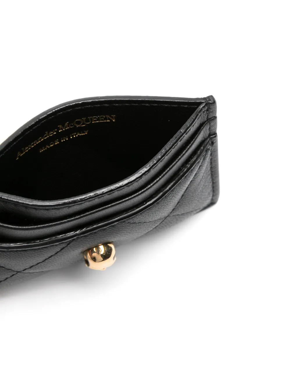 Affordable Alexander McQueen skull-stud card holder Women