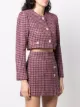 Kalmanovich check-pattern cropped jacket