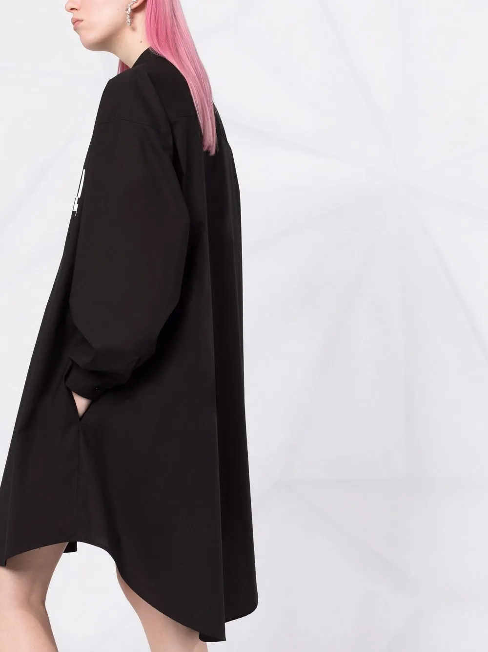 фото Mm6 maison margiela платье-рубашка с логотипом