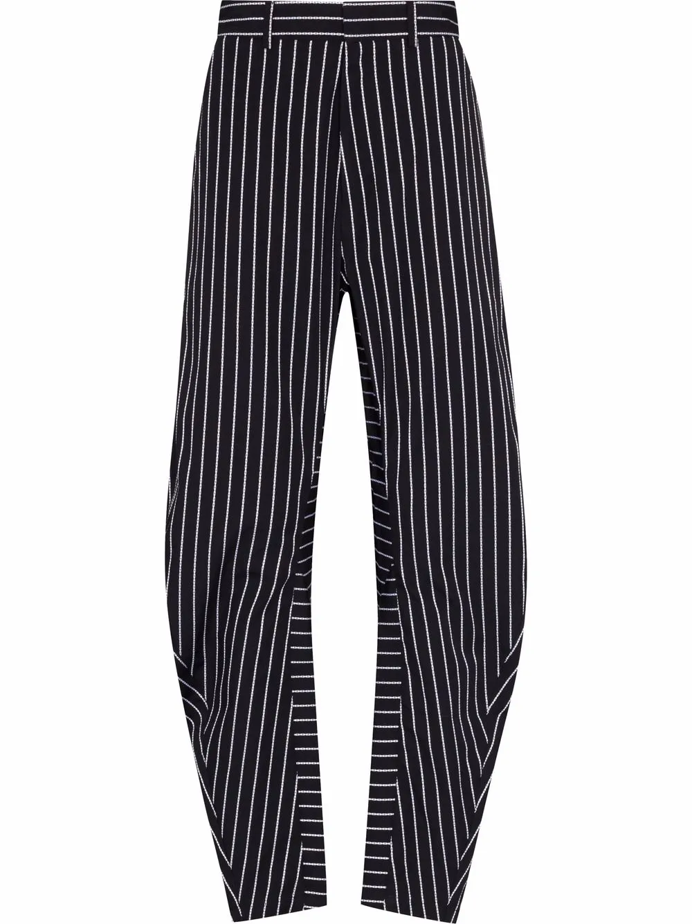 

Tom Wood pantalones ajustados con rayas estampadas - Negro