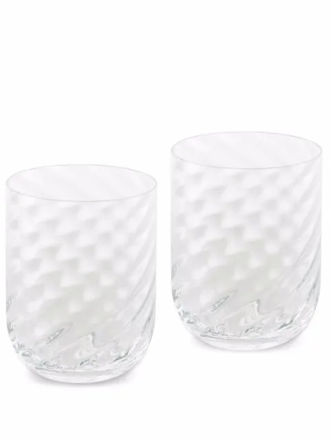 Dolce & Gabbana hand-blown Murano water glasses (set of 2)