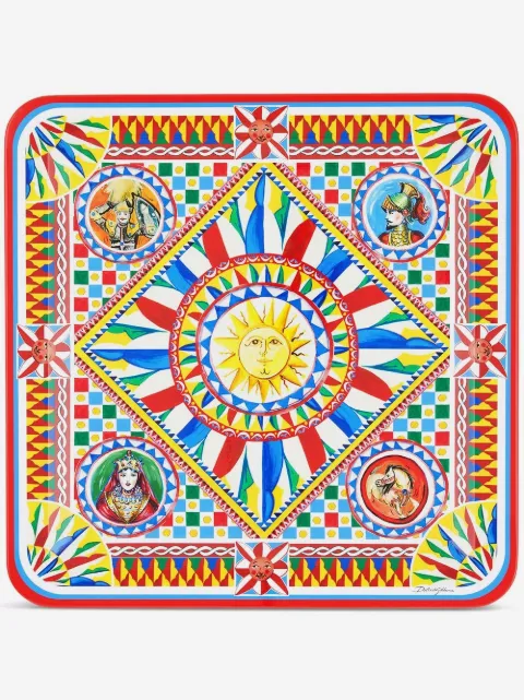Dolce & Gabbana large Carretto-print tray