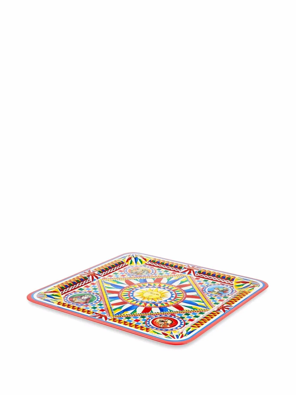 Dolce & Gabbana large Carretto-print wood tray | Decorative Trays & Plates | Image 2