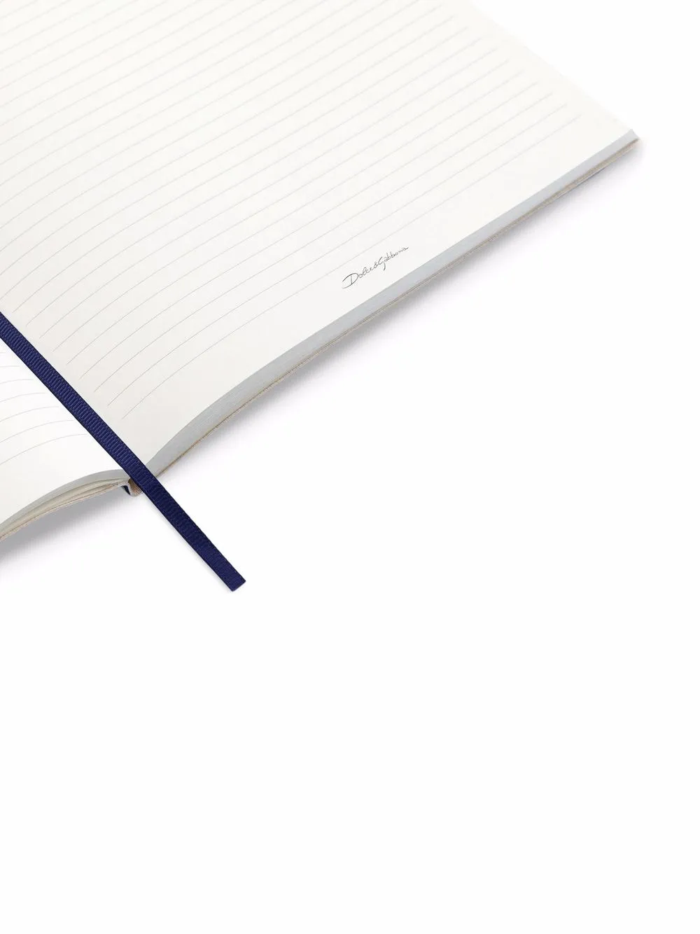  Dolce & Gabbana Mittelgroßes Notizbuch Mit Mediterraneo Print   Blau 