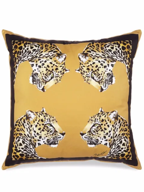 Dolce & Gabbana medium Leopardo-print duchesse cotton cushion