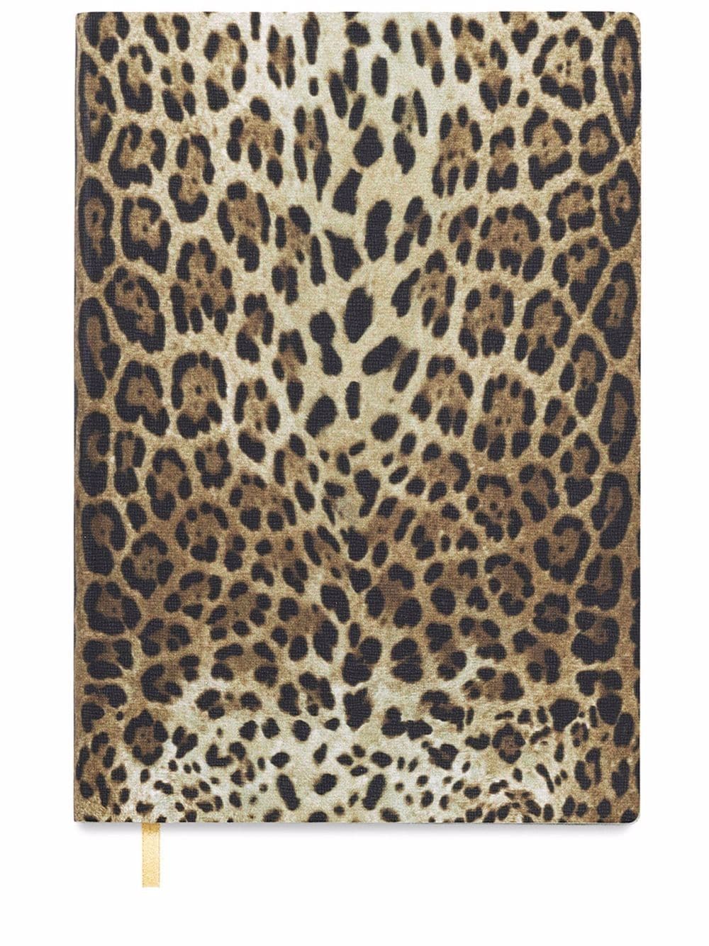 Image 1 of Dolce & Gabbana medium leopard-print leather blank notebook