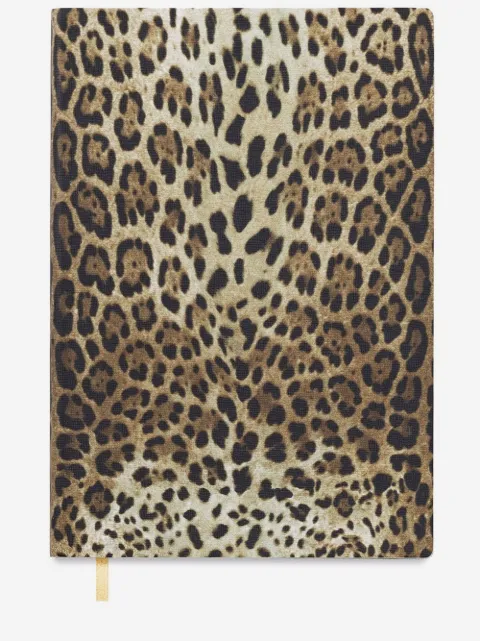 Dolce & Gabbana leopardmönstrad anteckningsbok