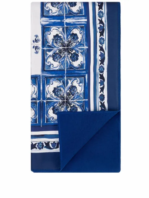 Dolce & Gabbana Mediterraneo-print double-faced blanket