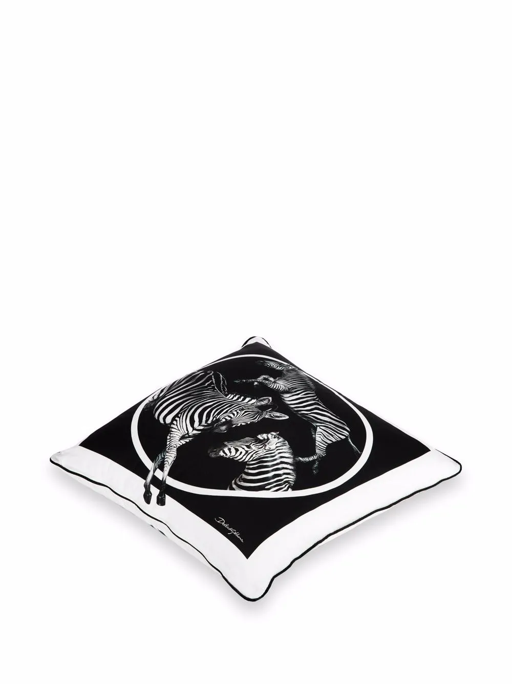 Dolce & Gabbana zebra-print silk twill cushion | Cushions | Image 2