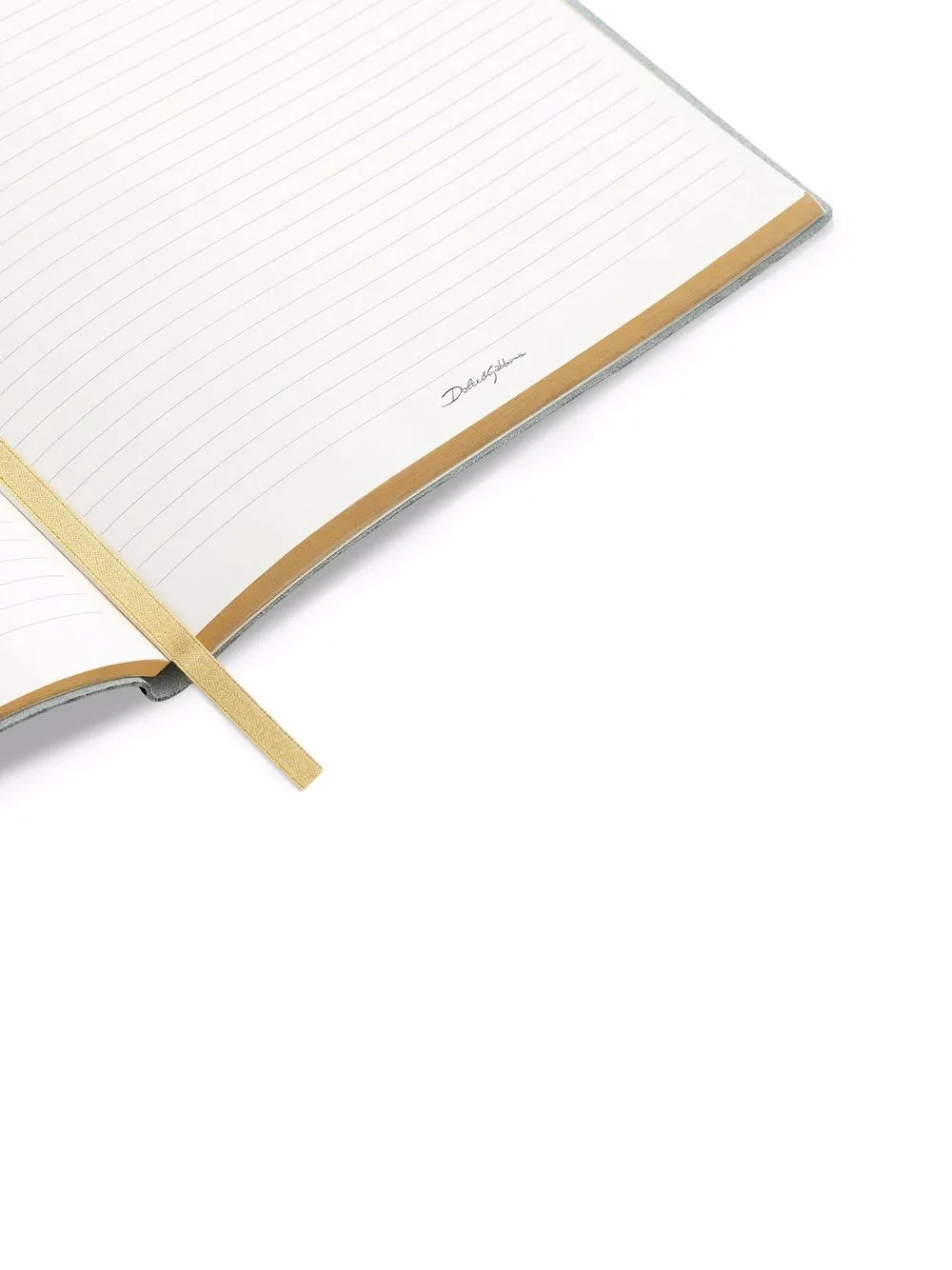  Dolce & Gabbana Small Leopard-print Leather Ruled Notebook - Yellow 