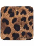 Dolce & Gabbana leopard-motif paper coasters (set of 12) - Black