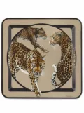 Dolce & Gabbana leopard-print wooden large tray - Brown