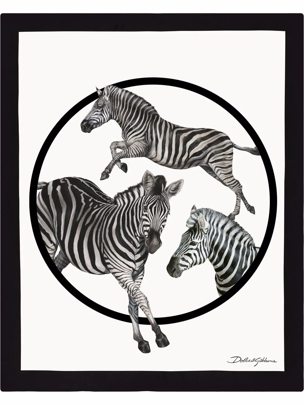 zebra-print double-faced blanket