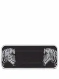 Dolce & Gabbana small zebra-print wood tray - Black