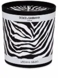 Dolce & Gabbana zebra-print scented candle (250g) - White