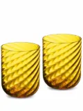 Dolce & Gabbana hand-blown Murano water glasses (set of 2) - Yellow