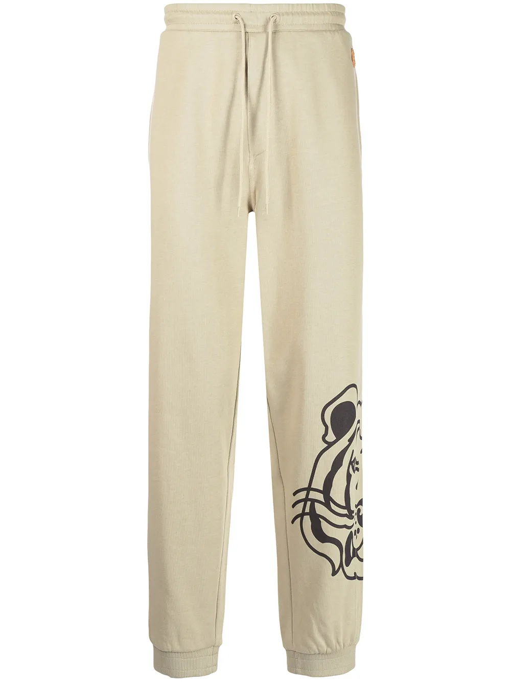 

Kenzo pants con logo estampado - Verde