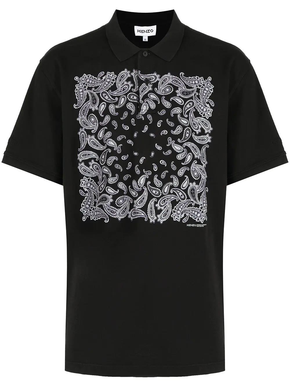 

Kenzo playera con estampado gráfico - Negro