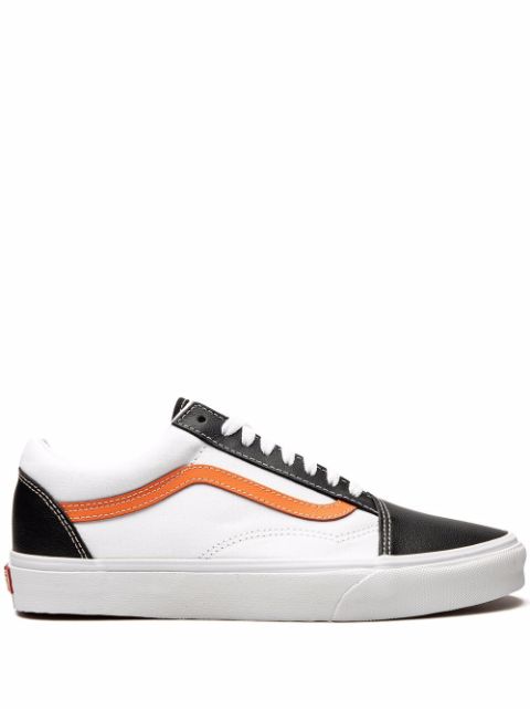 white vans with orange stripe