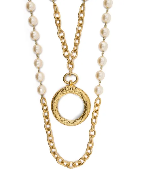 Collier en chaîne à perles - CHANEL Pre-Owned - Modalova