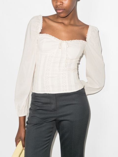 reformation isadora blouse