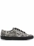 Superga printed lo-top sneakers - Black