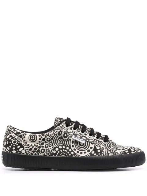 Superga printed lo-top sneakers