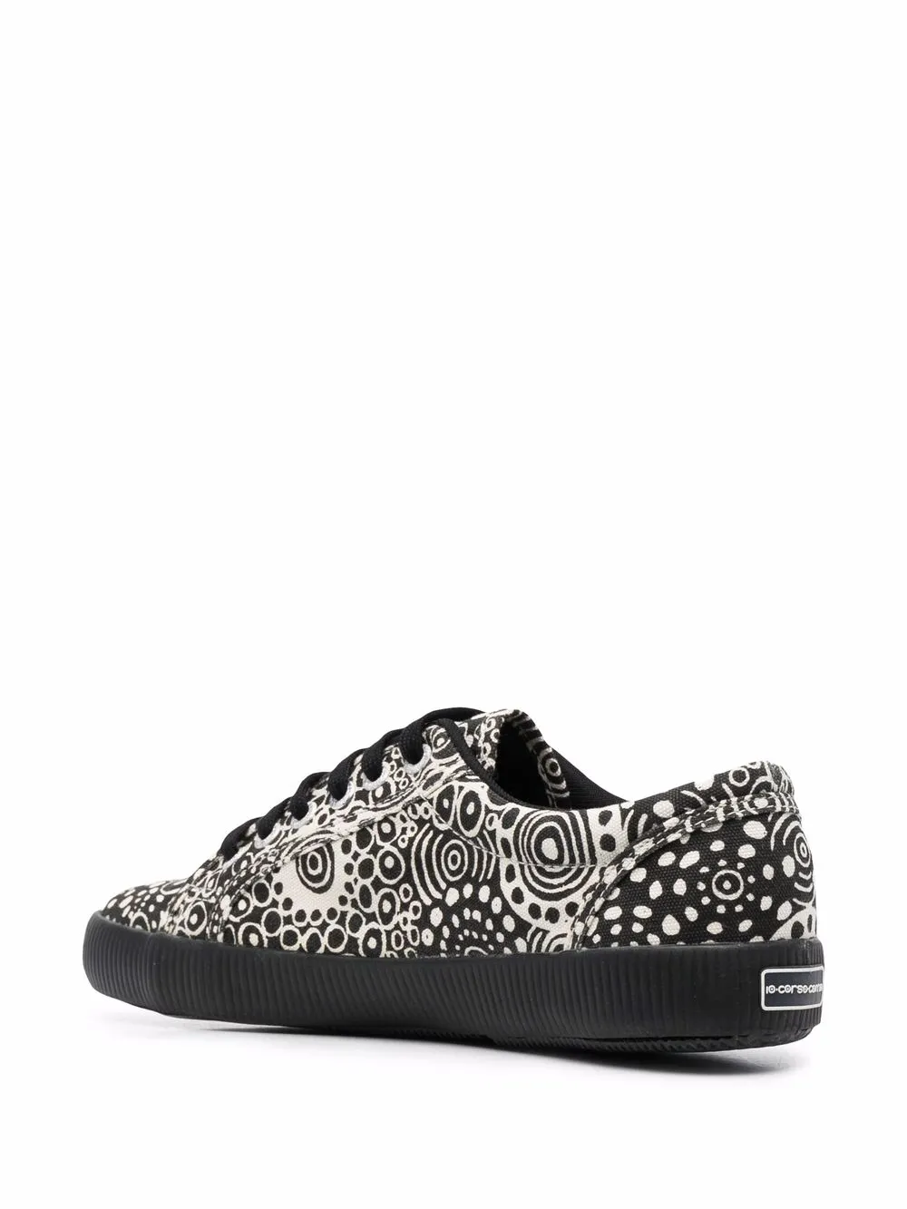 Superga printed lo-top sneakers Black