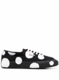 Superga spot-print low-top sneakers - White
