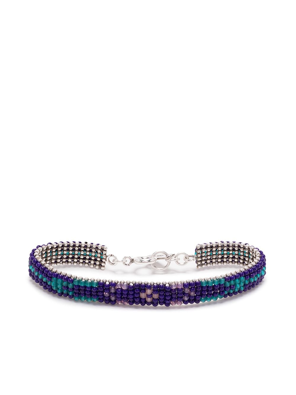 

Isabel Marant pulsera con cuentas de cristal - Morado