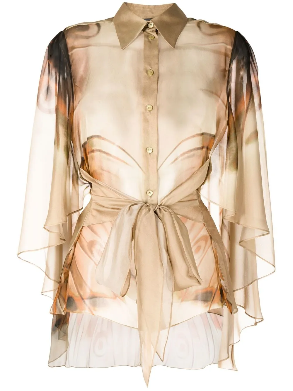 

Alberta Ferretti camisa con botones - Marrón