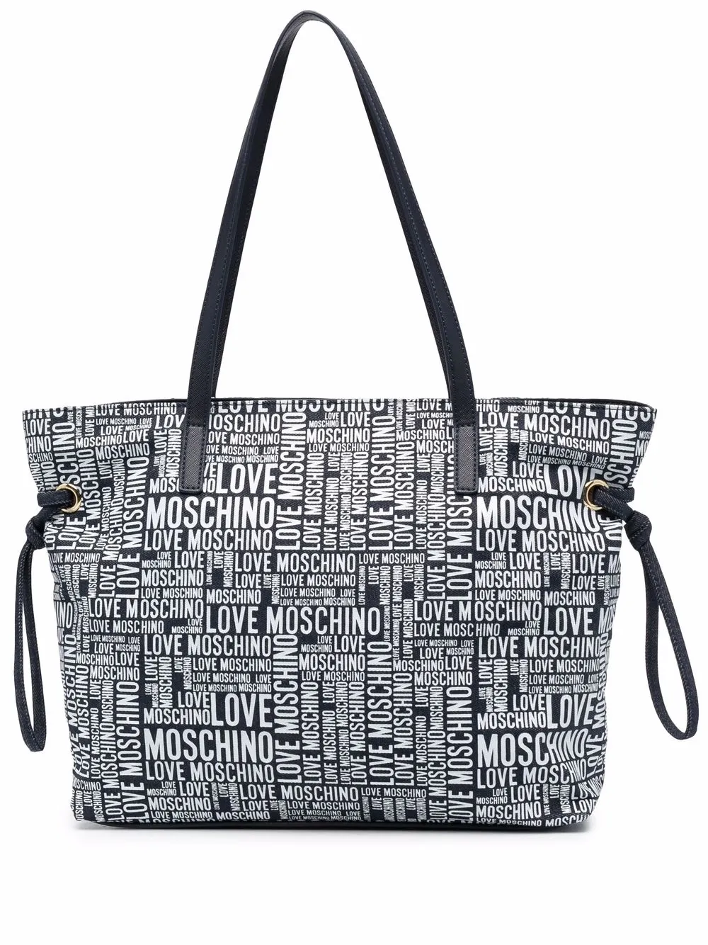 all-over logo print tote bag