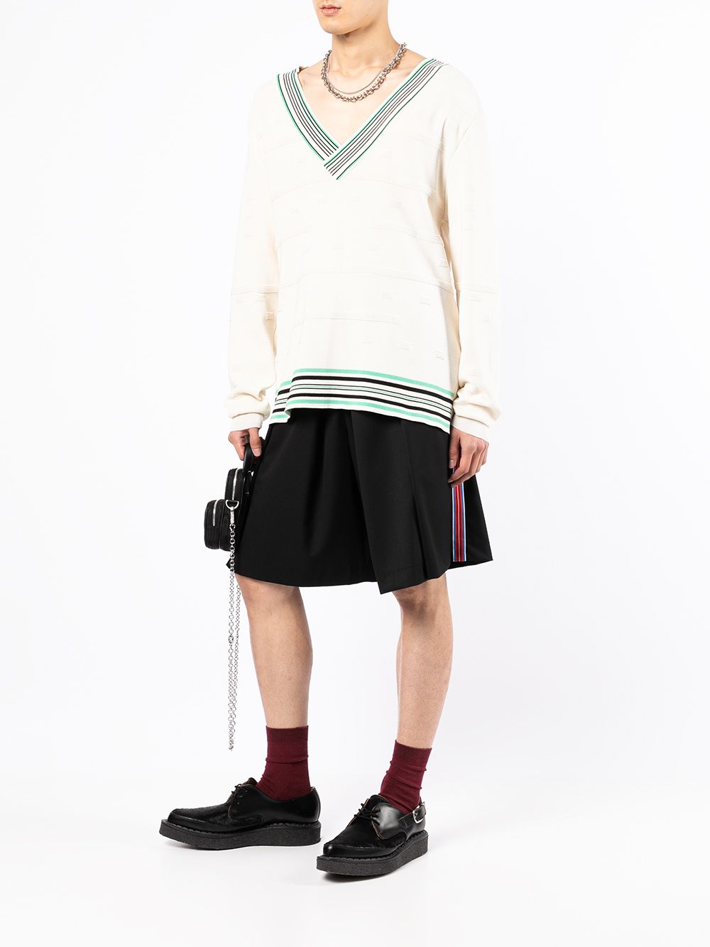 фото Charles jeffrey loverboy hak pleated wide-leg shorts