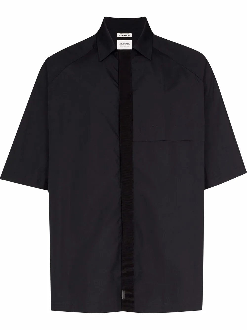 

Tom Wood Achille oversized short-sleeved shirt - Black