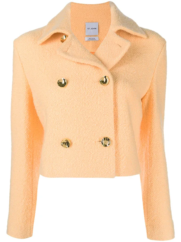 St. John tweed-knit Cropped Jacket 
