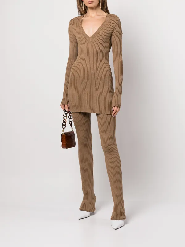 St. John ribbed-knit Wool Trousers 