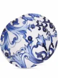 Dolce & Gabbana Blu Mediterraneo-print porcelain dinner plates (set of 2) - White